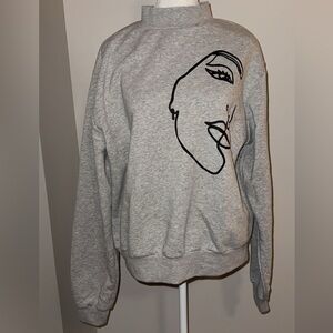 Turtle neck sweatshirt